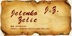 Jelenko Zelić vizit kartica